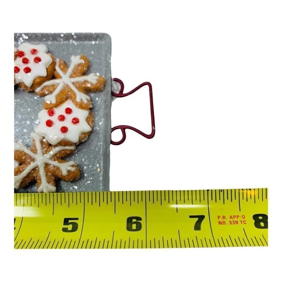 Snowflake Gingerbread Cookie Ornament Baking Pan Kitchen Christmas Tree Holiday - Picture 3 of 7